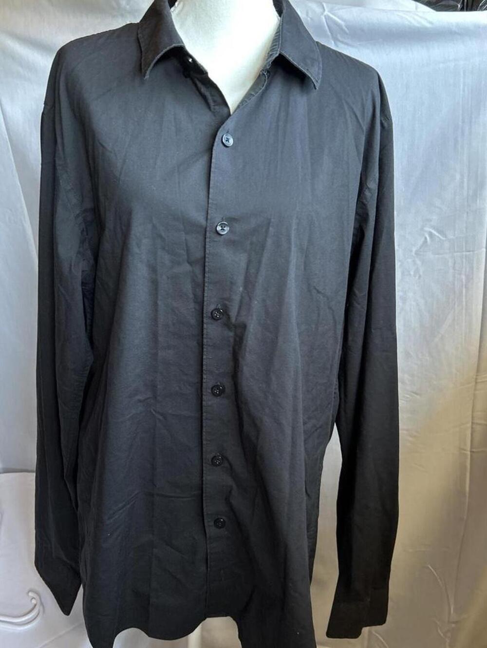 Van Heusen Men's Black and Grey Shirt